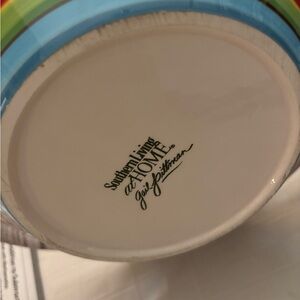 Southern Living At Home Multicolor Striped Bowl